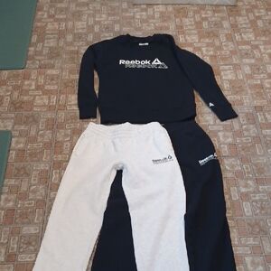 Reebok  Black and Gray Sweatpants Set Women's Size Small